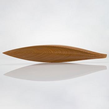 Tapio Wirkkala, a plywood dish, signed TW.