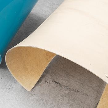 A set of three stools in fiberglass, 1970s.