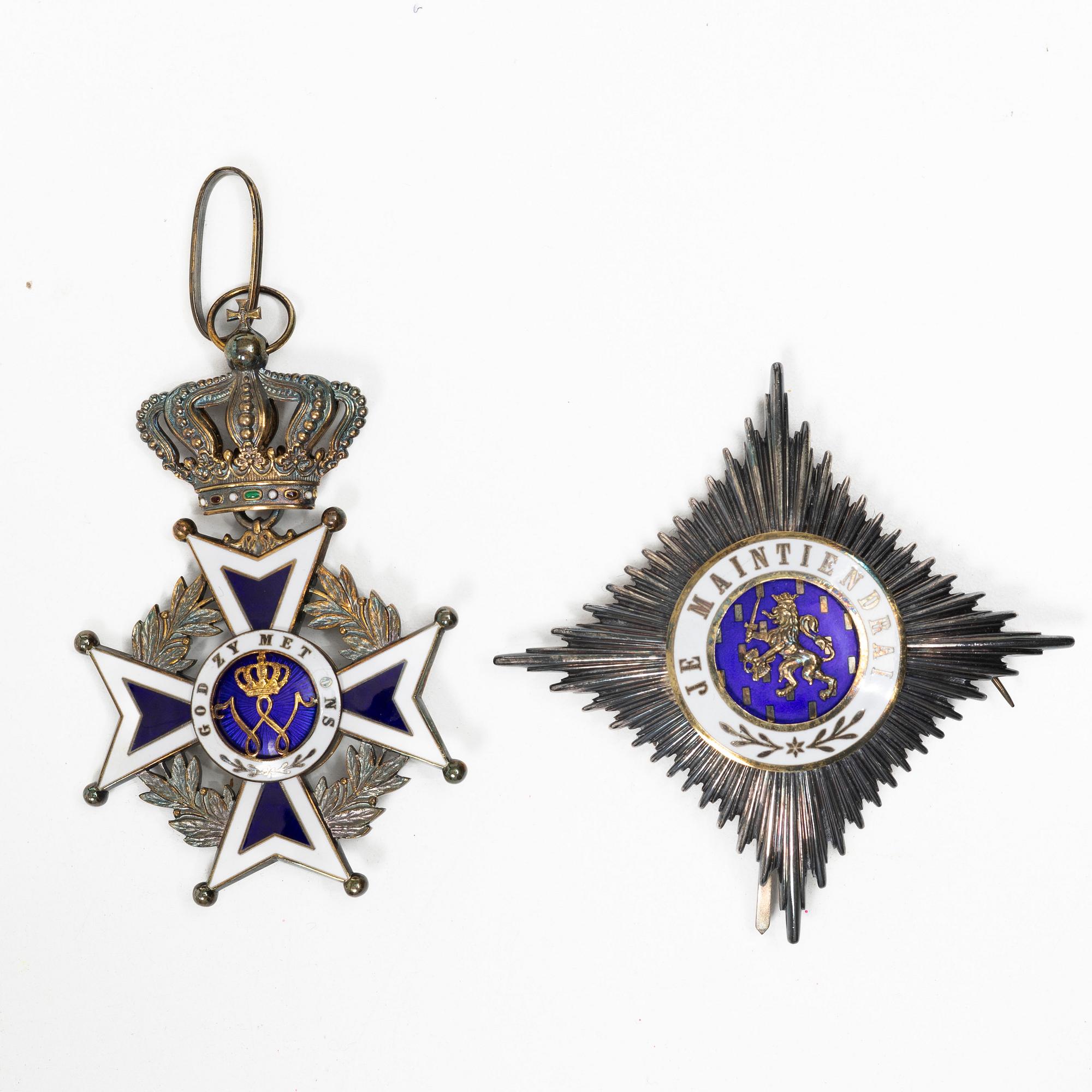 Order of Orange-Nassau, The Netherlands, Grand Officer's cross and star.