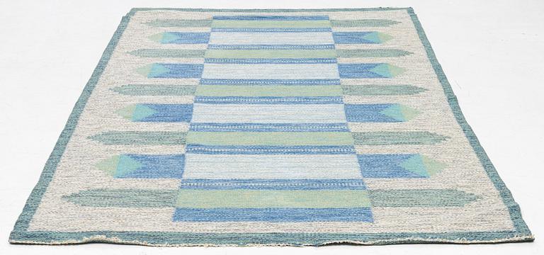 Ulla Parkdal, a carpet, flat weave, 240 x 150 cm, Signed UP.