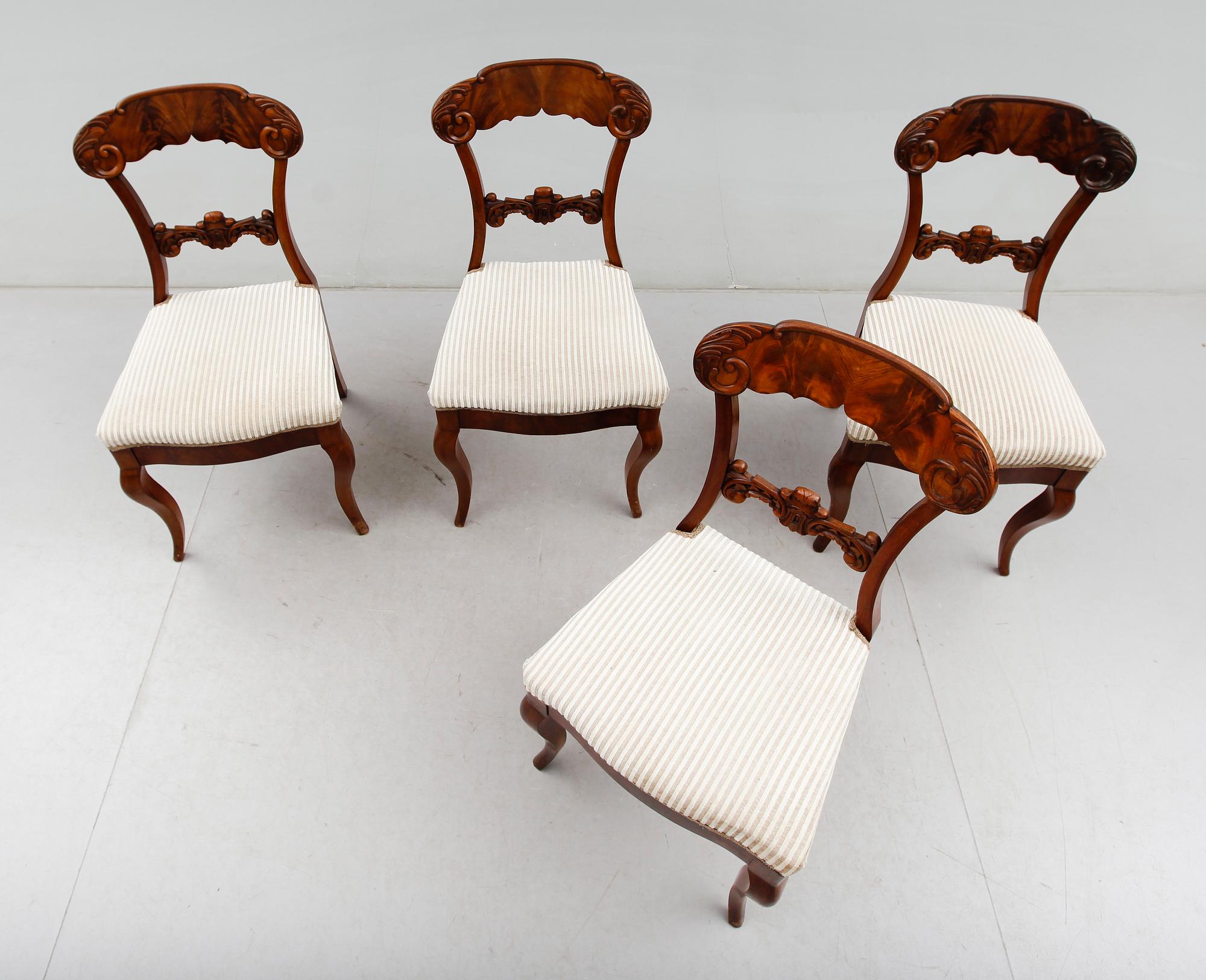 STOLAR, 4 st, senempire, 1800-talets mitt.