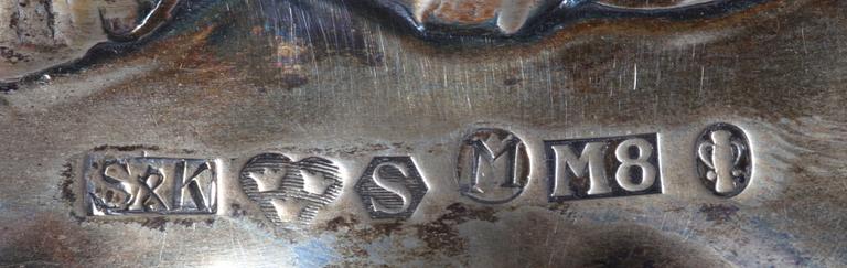 BRICKA, silver, Malmö, 1938.