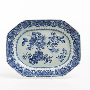 Stekfat, kompaniporslin. Qingdynastin, Qianlong (1736-95).