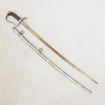 A German sabre, end of the 19th century.with scabbard.