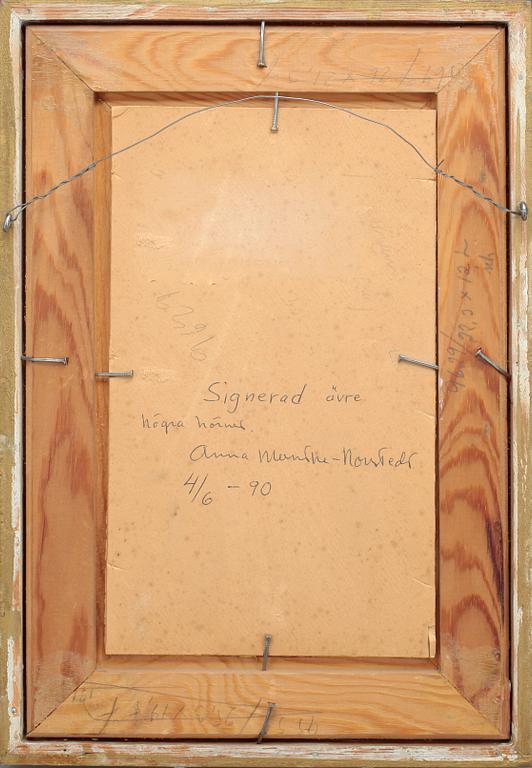 ANNA MUNTHE-NORSTEDT, Olja på papp-pannå, signerad och daterad -90.