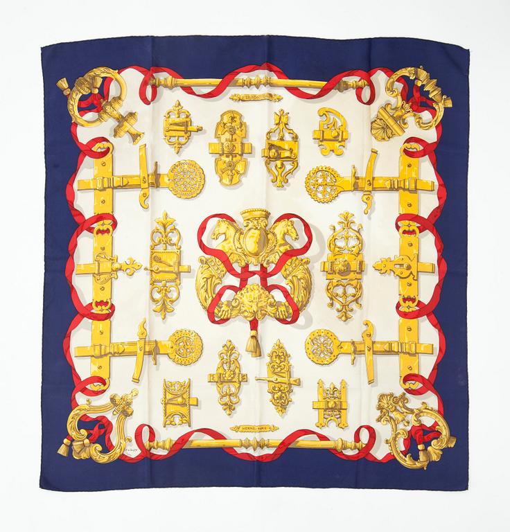 SCARF, siden, "Ferronnerie", Caty Latham, Hermès, 1900-talets andra hälft.