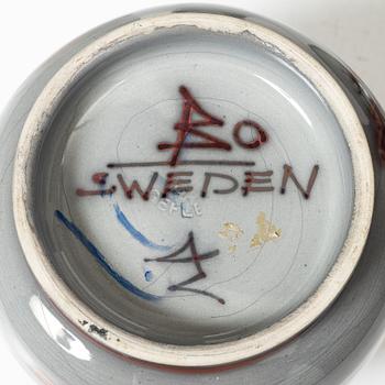 Allan Ebeling, two glazed ceramic vases, Bo Fajans, 1920s.