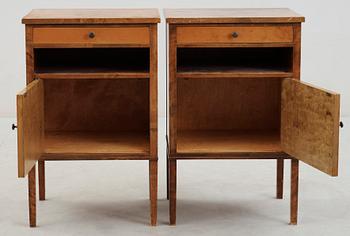 SÄNGBORD, ett par, art déco, 1920/30-tal.