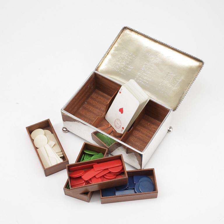 SPELSKRIN, silver, Firma K Anderson, Stockholm, 1929.