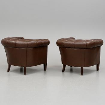 FÅTÖLJER, ett par, 1930/40-tal.