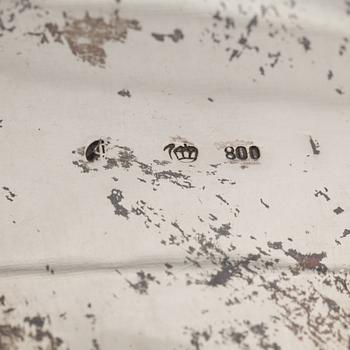 A German rococo style silver tea- and coffee service.