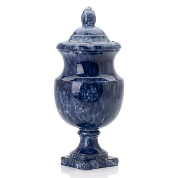 Lidded urn, Höganäs, Anders Rydström, 19th century.