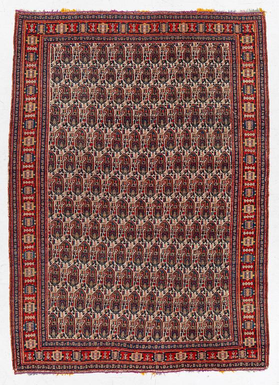 An antique Senneh rug, c 192 x 140 cm.