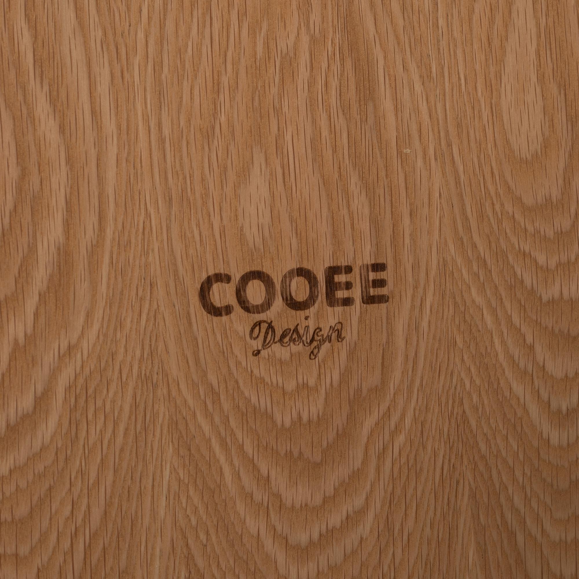 A 'Woody' oak veneered coffee table from Cooee design.