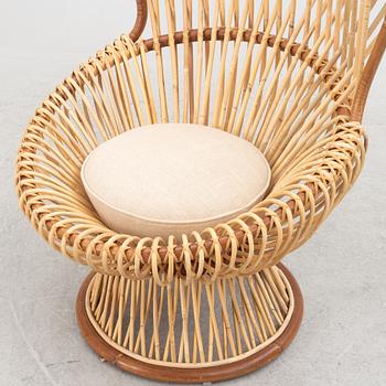 Franco Albini, a 'Margherita', lounge chair, Bonacina, Italy.