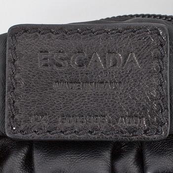 ESCADA, a black leather shoulder bag.