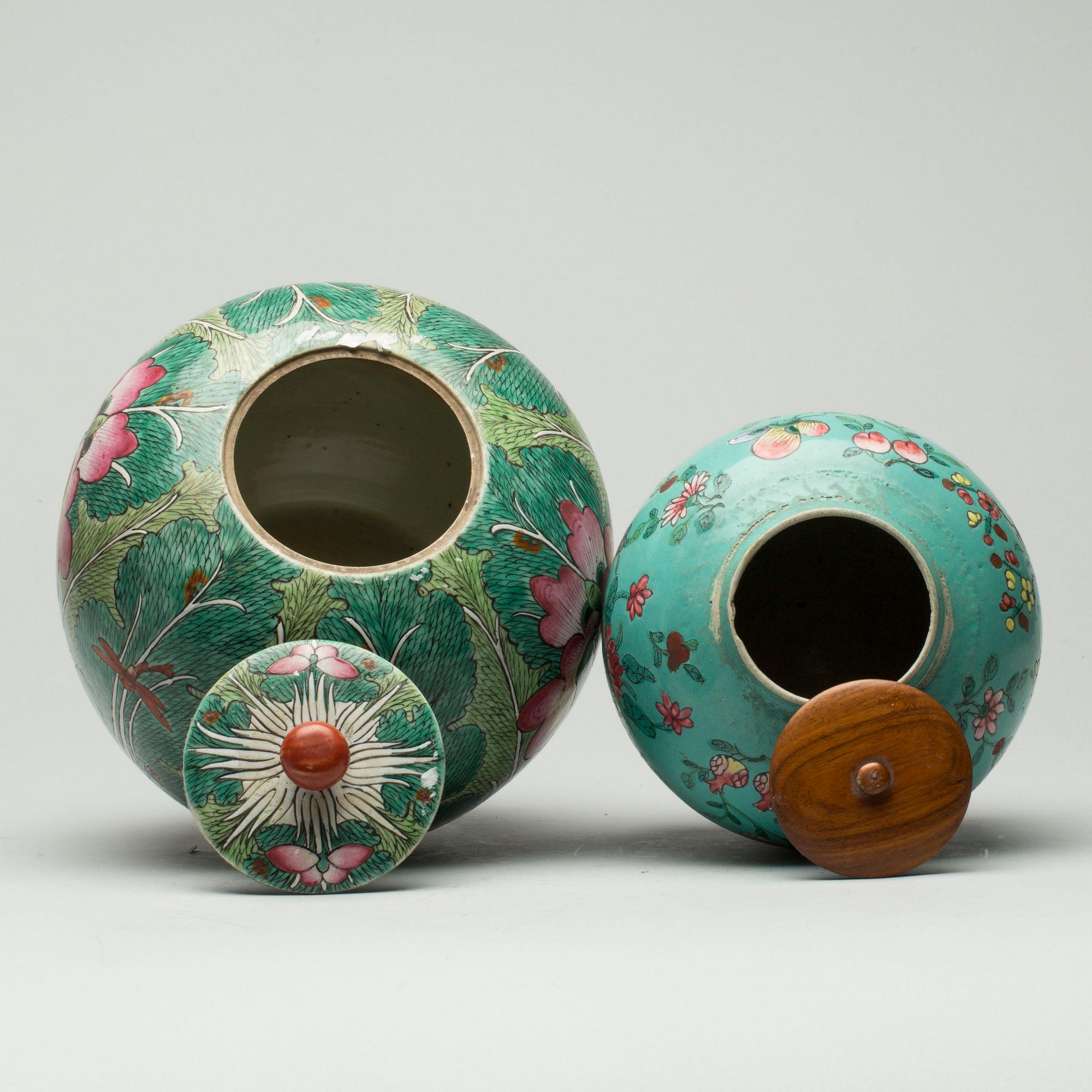 BOJANER, 2 stycken, Kina, 18/1900-tal.