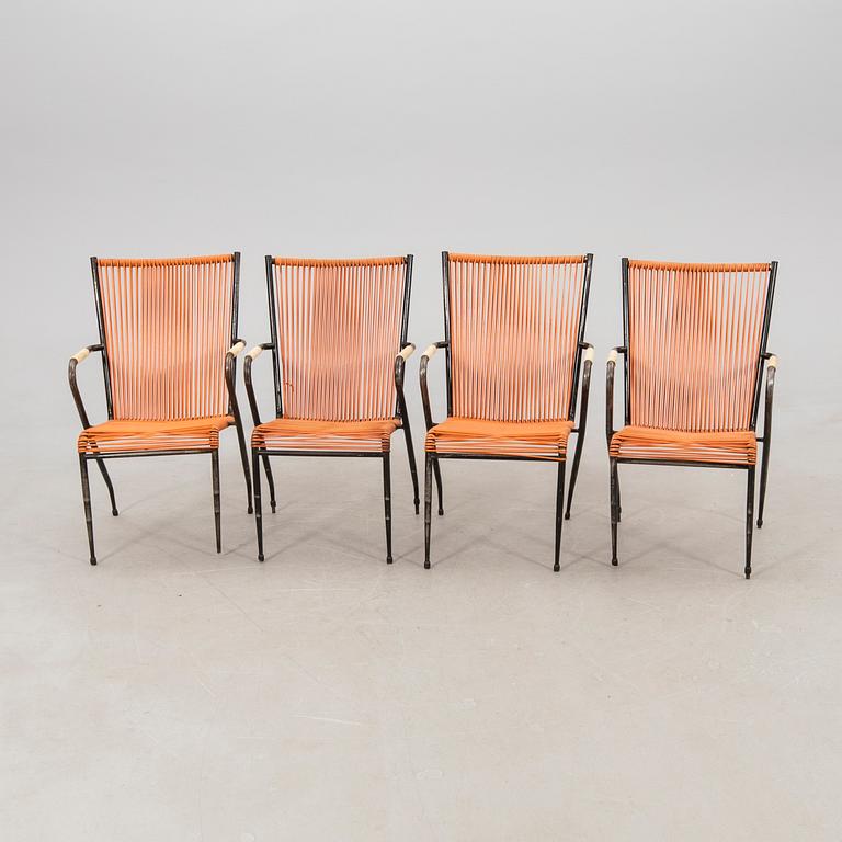 Garden armchairs, 4 pcs, mid-20th century.