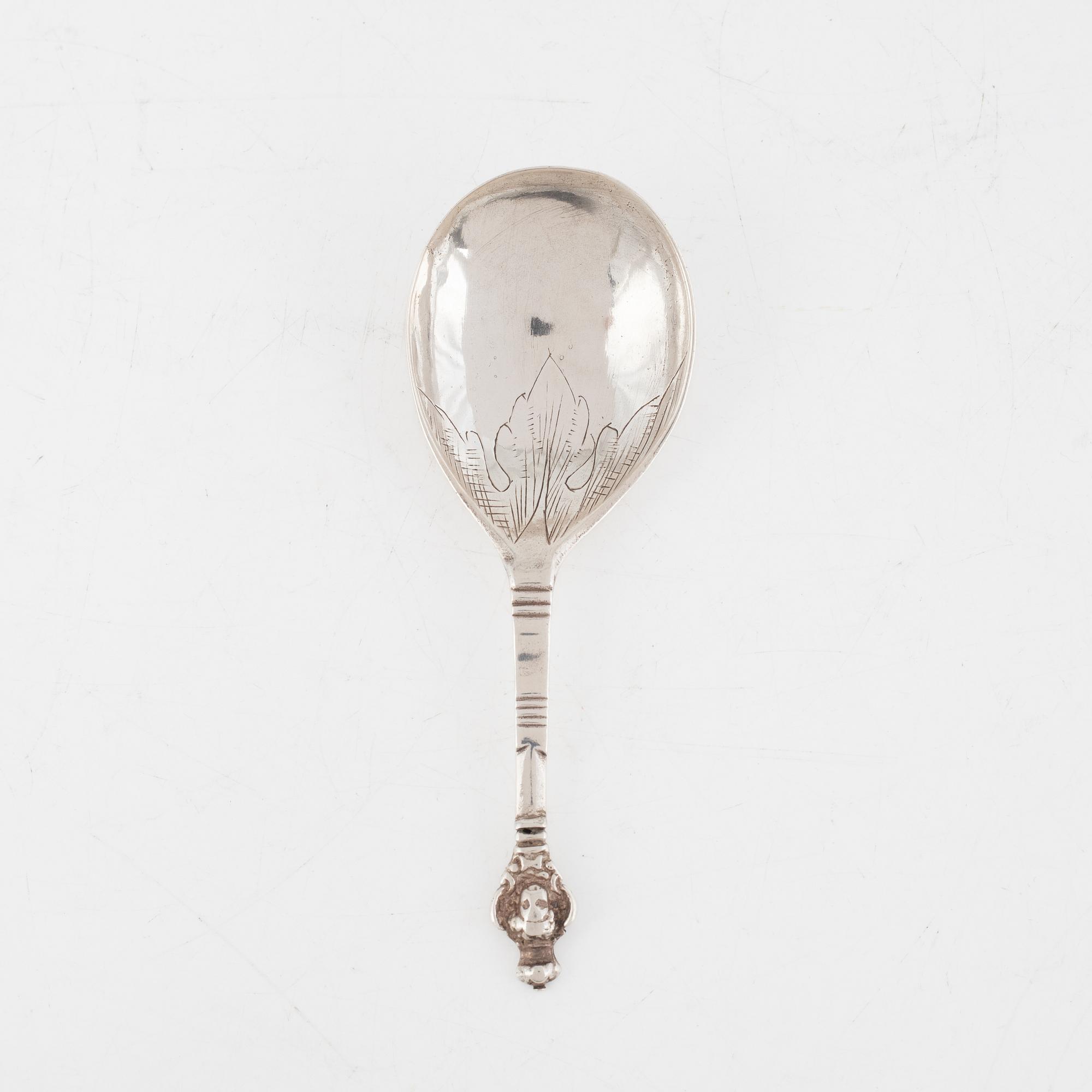 An 18th Century Silver Spoon, likely Sweden.