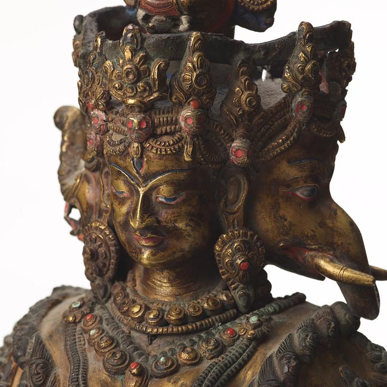 GUDOM, kopparlegering. Tibet, troligen 1900-tal.