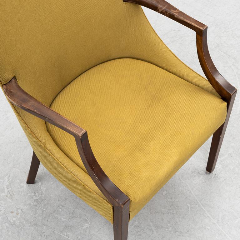 Armchair, C.B. Hansen, Denmark, mid-20th century.