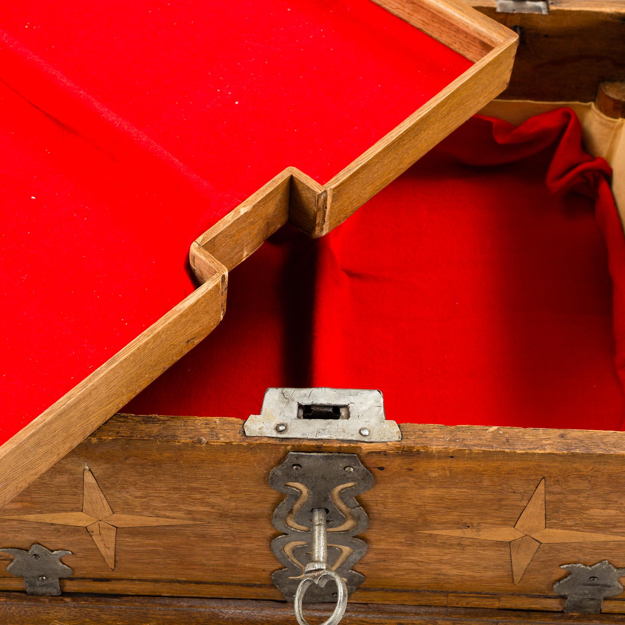 SCHATULL, barock, daterad 1756.