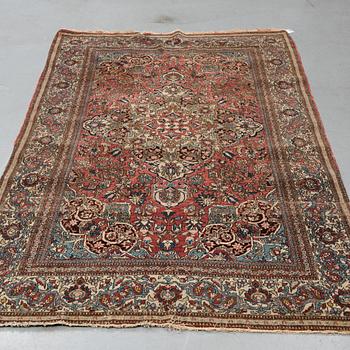 A rug, Antique, Esfahan, ca 225 x 140 cm.