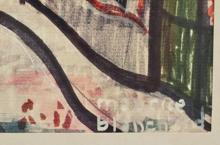 MAURICE BLANCHARD, blandteknik, signerad.