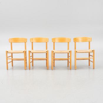 Børge Mogensen, chairs, 4 pcs, "J39", Denmark, second half of the 20th century.