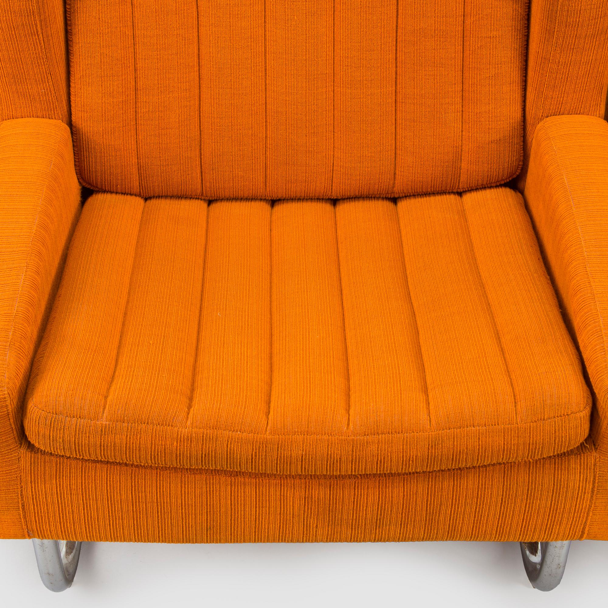 Esko Pajamies, a pair of 1970's 'Contra' easy chairs for Asko, Finland.