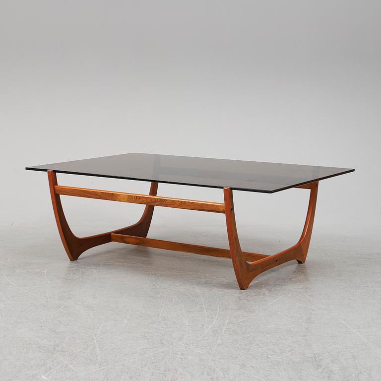 An 'Arabesk' rosewood coffee table, Wards Ateliéer, Tibro, circa 1965.