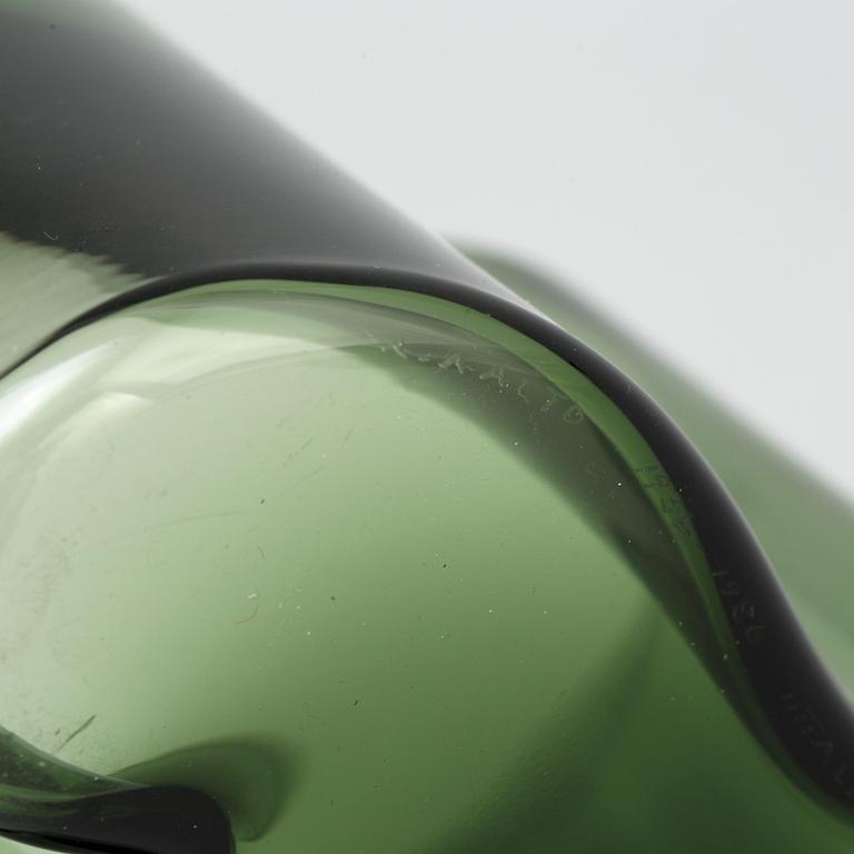 'Savoy' glass vase 50 years, signed A. Aalto 1936-1986 Iittala E 7484/8000.