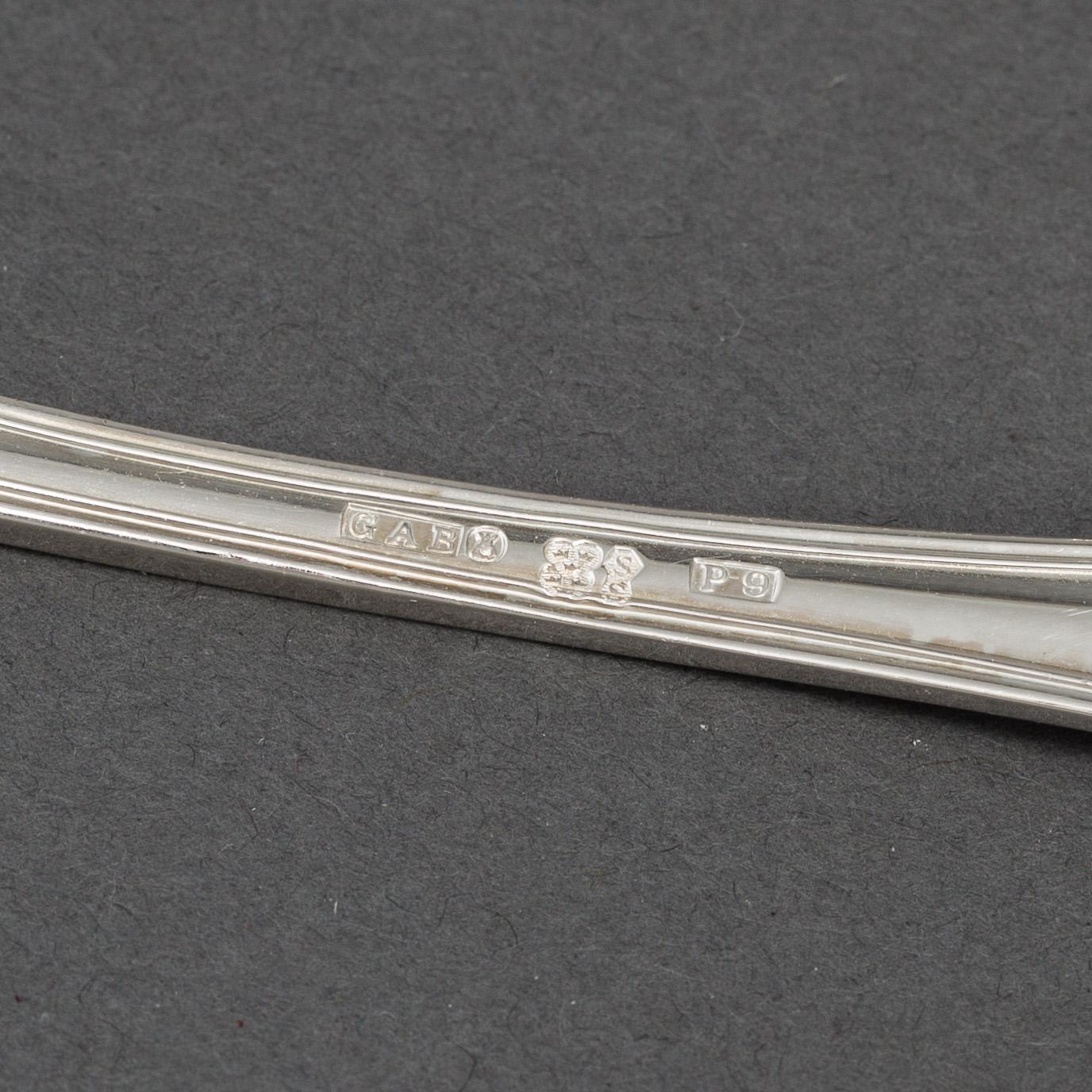 A silver 'Kungsholm' cutlery, GAB and CG Hallberg, Stockholm, some 1967. (108 pc).