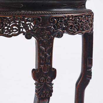 Bord, ett par, hongmu. Qingdynastin, 19th Century.
