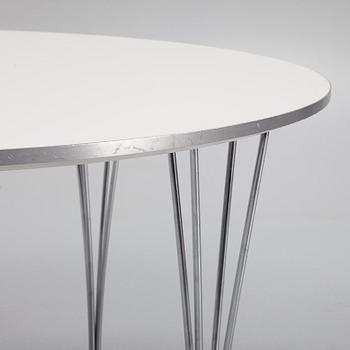 Bruno Mathsson & Piet Hein, matbord, "Supercirkel", Fritz Hansen, Danmark, 2002.