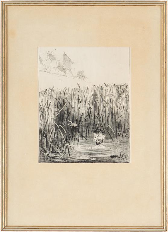 A set of four lithograph by HONORÉ DAUMIER.