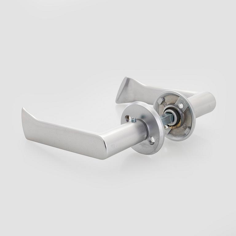 Alvar Aalto, Six pairs of late 20th century doorhandles, manufacturer Primo.