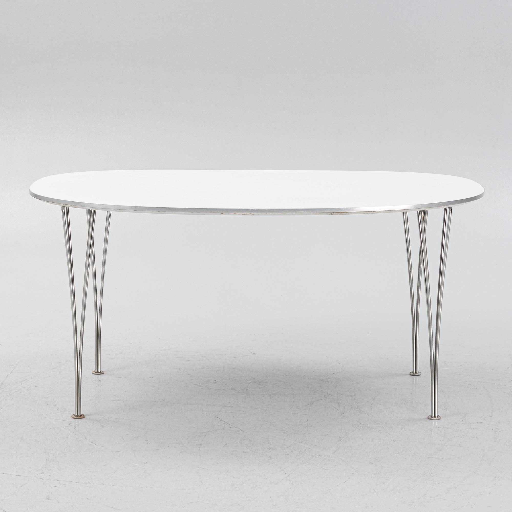 Bruno Mathsson & Piet Hein, matbord, "Superellips" , Fritz Hansen, Danmark, 1987.