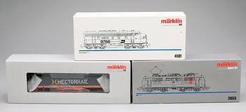 PARTI LOK, 3 st, Märklin H0, 37307, 4181 samt 3655. 1900/2000-tal.