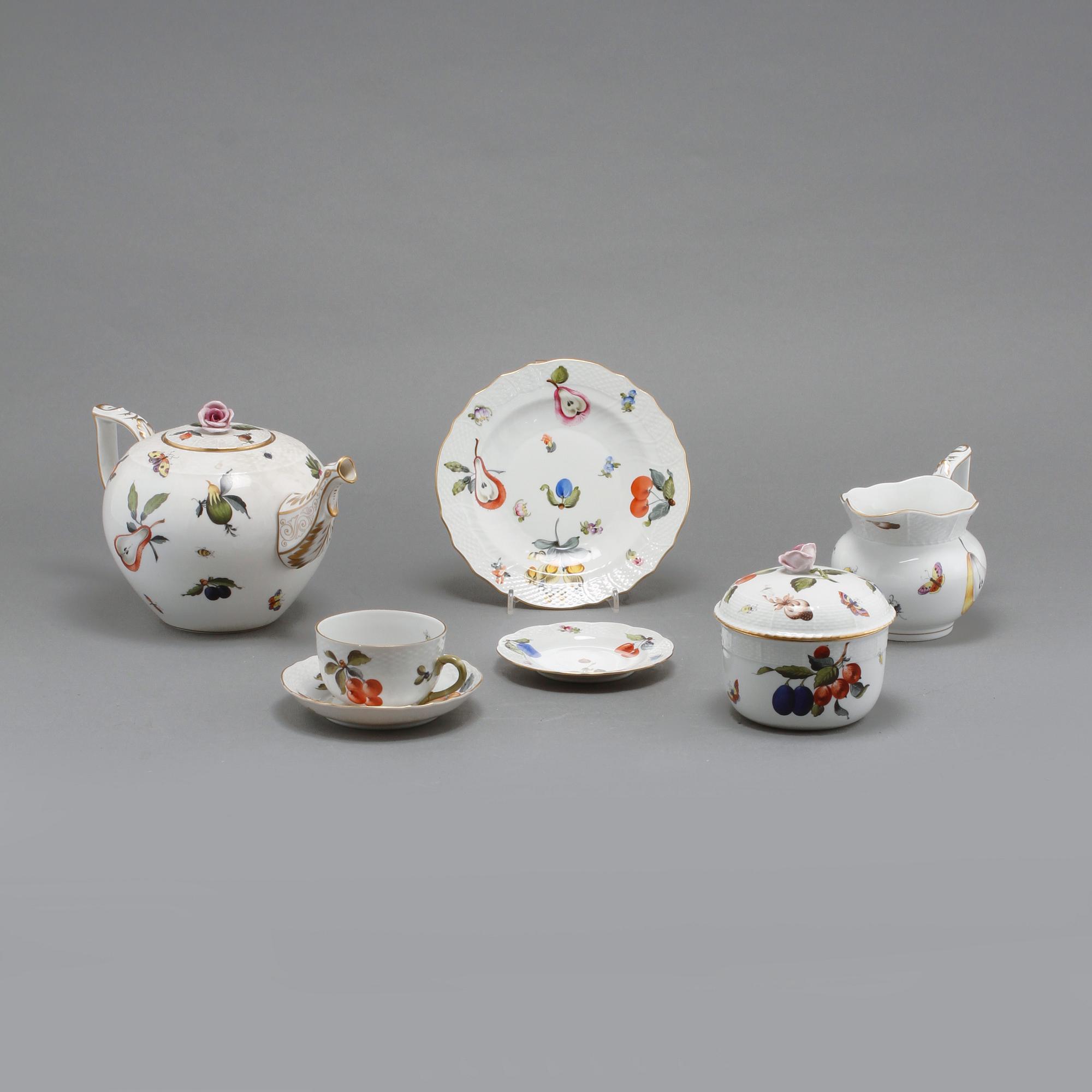 TESERVIS, 27 delar, porslin, Herend, Ungern, 1900-talets andra hälft.