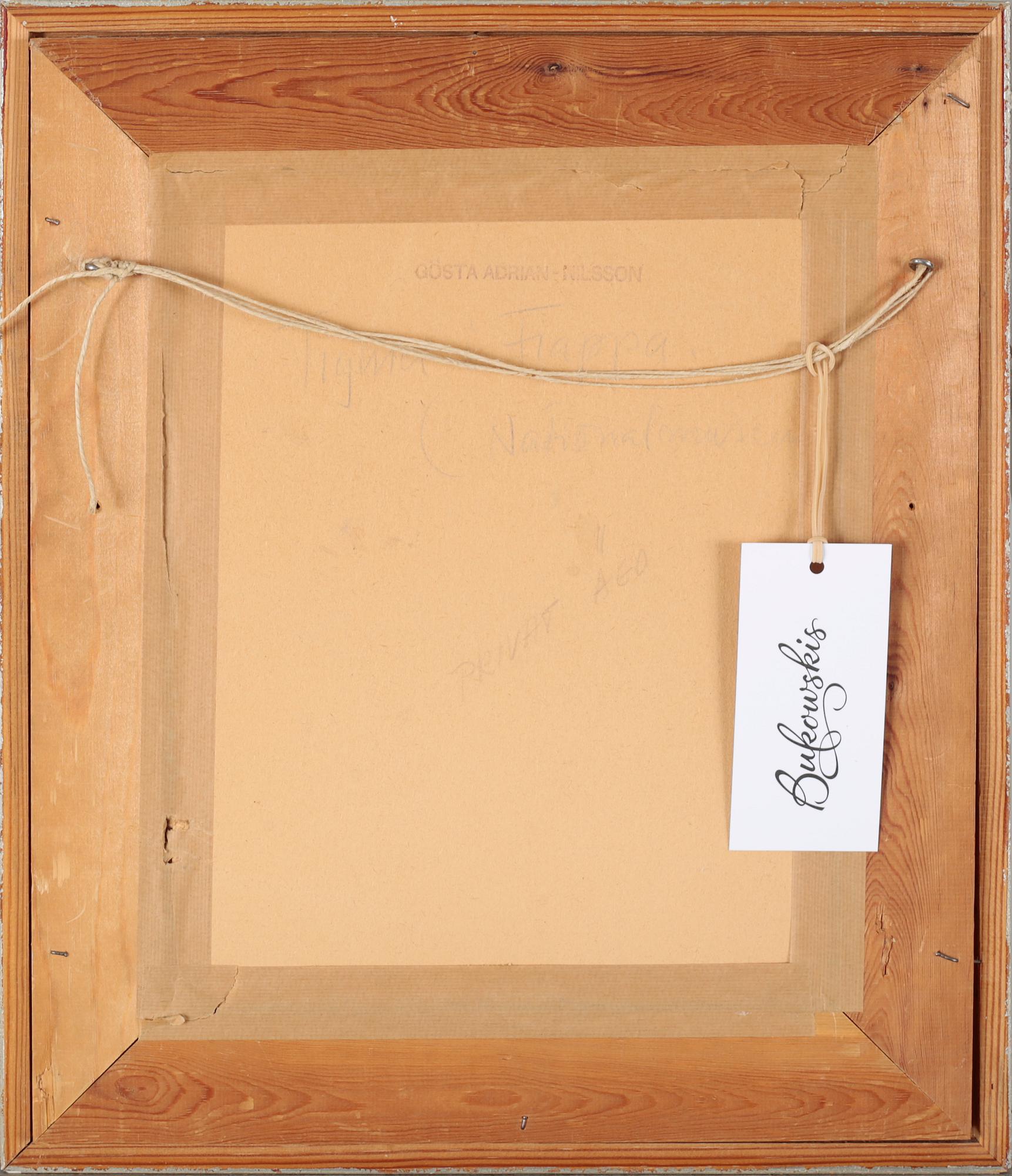 GÖSTA ADRIAN-NILSSON, mixed media, signed.