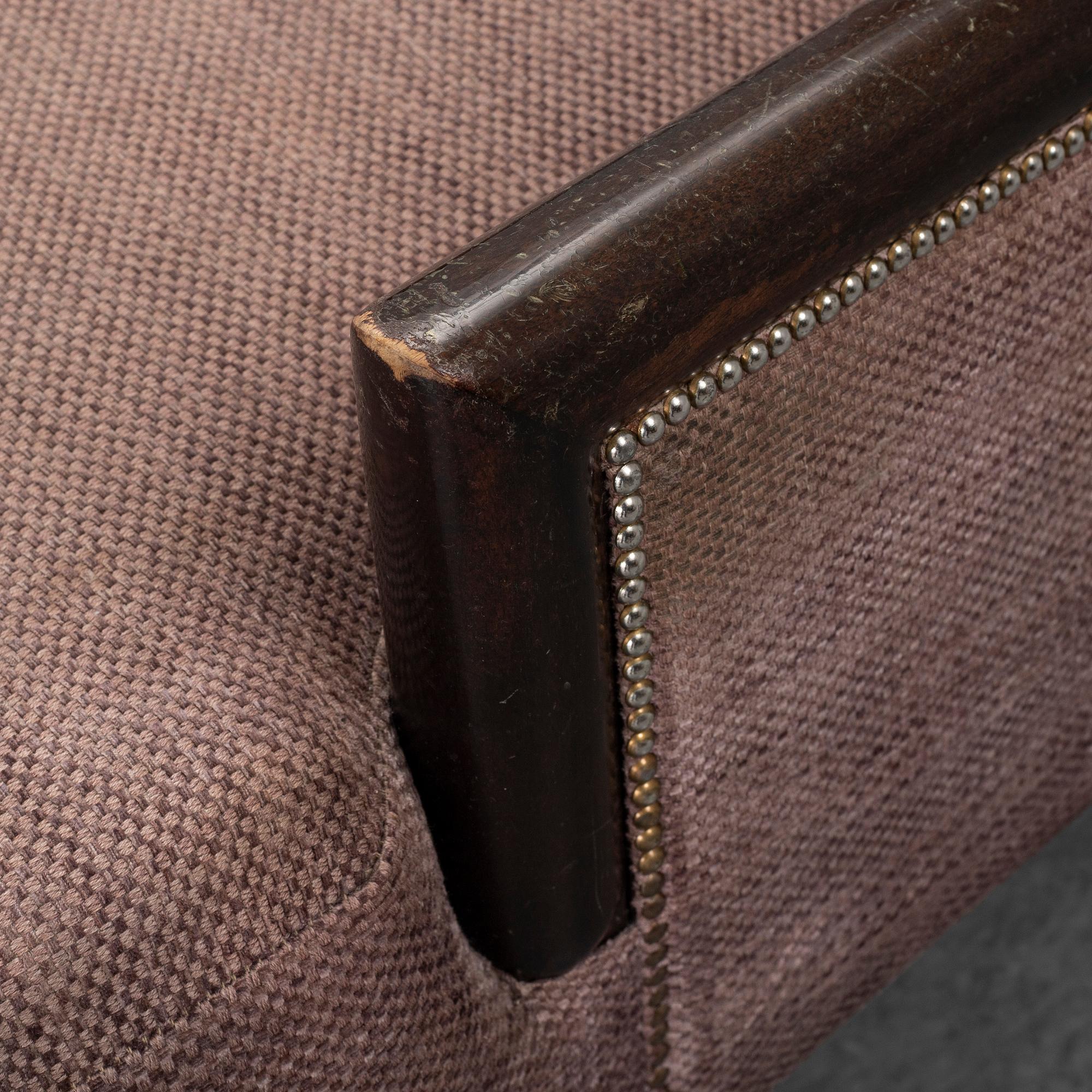A mid 20th century easy chair, from the "Cadierbaren" Grand Hotel, Stockholm.