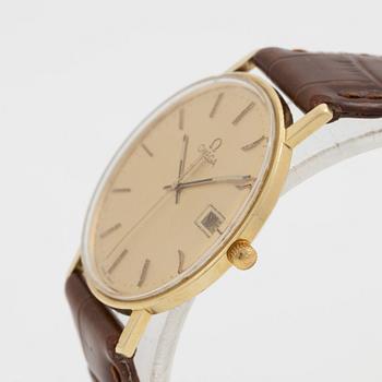 Omega, armbandsur, 14K guld, 33,5 mm.