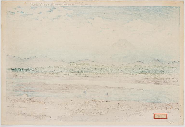 Kawase Bunjiro Hasui, Selection of Views of the Tokaido: Banyu River
(Tokaido fukei senshu: Banyugawa).