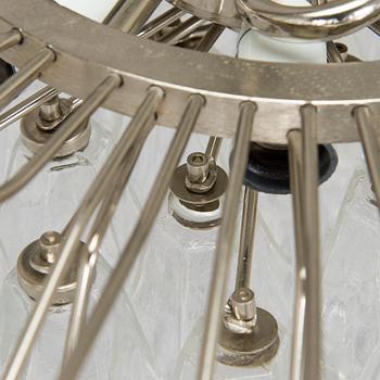 Carlo Scarpa, A1960s 'Polyhedra' chandelier for Venini Murano Italy.