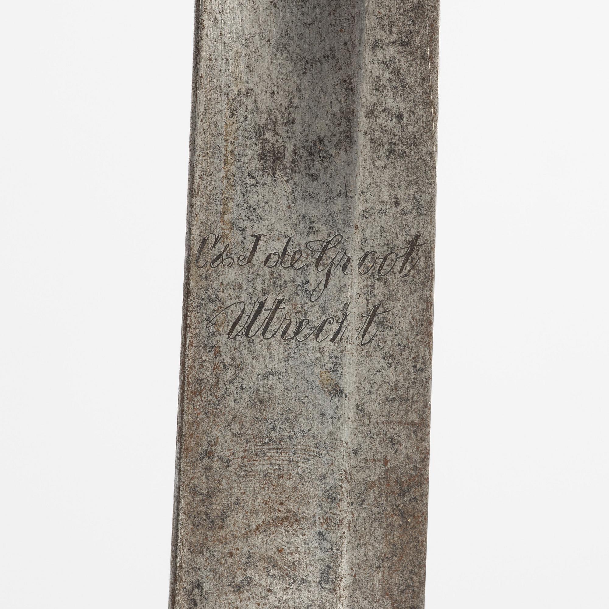 A 19th century Dutch/German sabre.