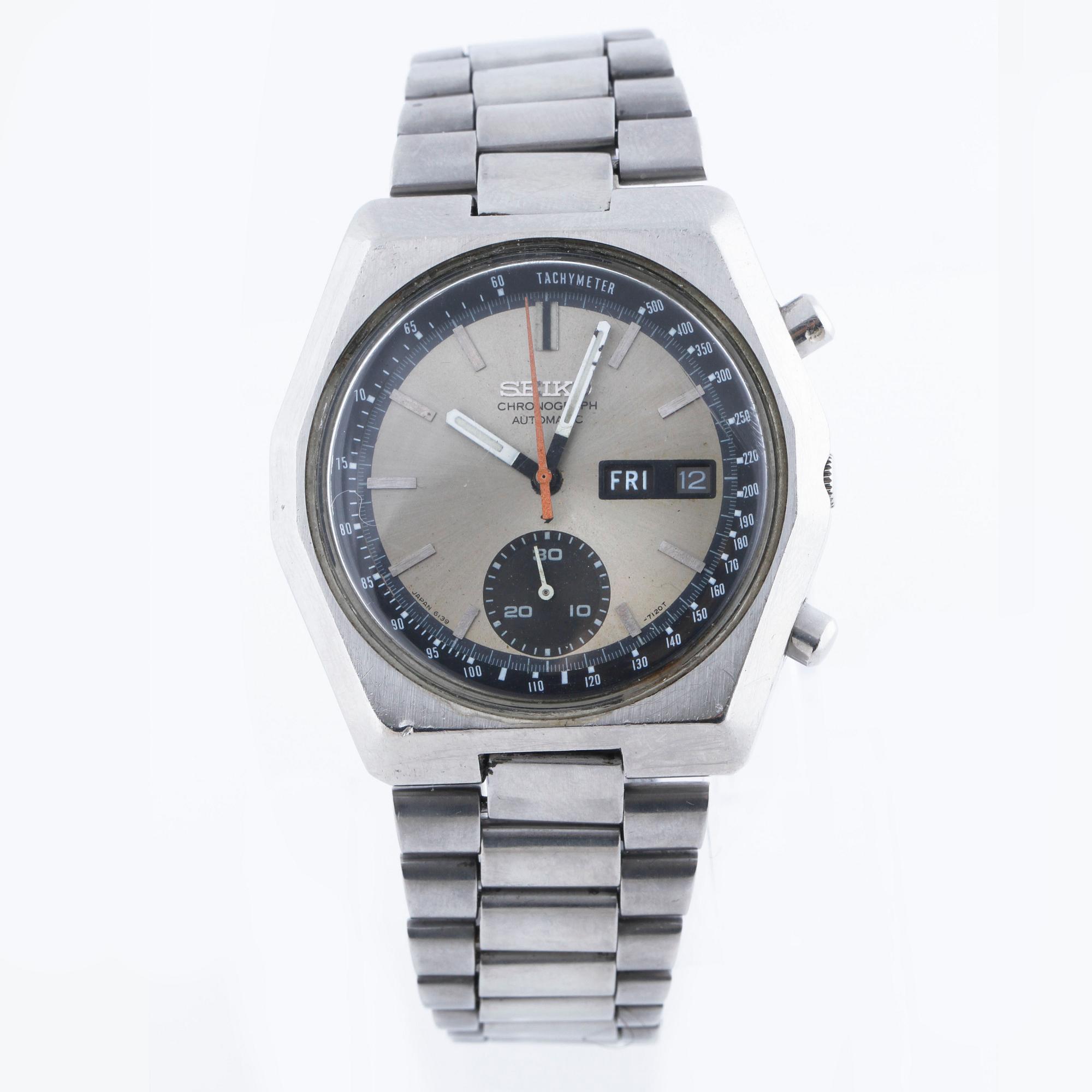 SEIKO, Chronograph Automatic, wristwatch, 40 x 42 mm.