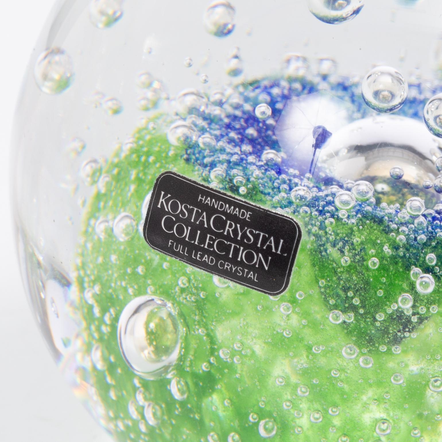 Vicke Lindstrand, Göran Wärff, Caithness of Scotland, five glass paper weights, signed.