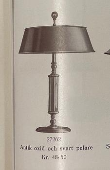 Erik Tidstrand, a table lamp model "27262", Nordiska Kompaniet, 1920s-30s.