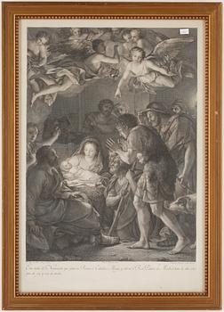 Anton Rafael Mengs · ANTON RAPHAEL MENGS, efter, gravyr, 1700-tal.